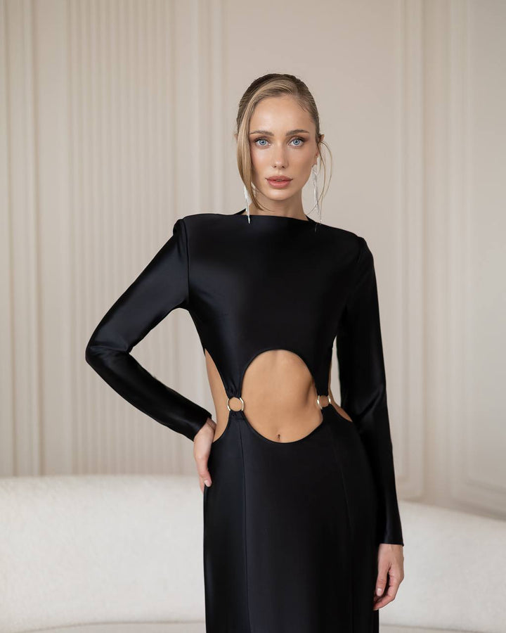 Black maxi dress “Aura”