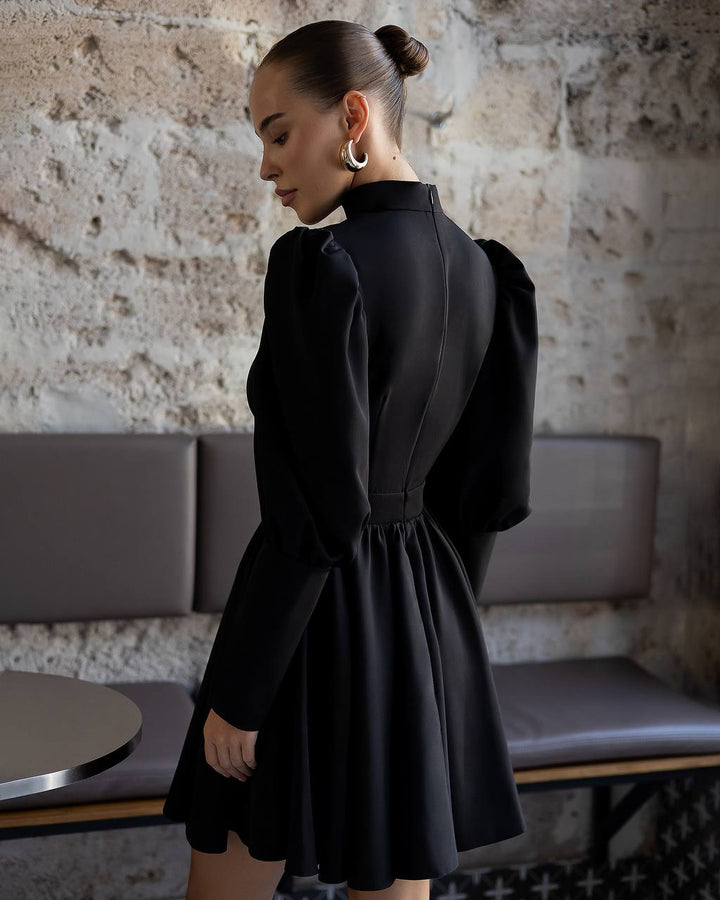 Black long sleeve dress “Verona”