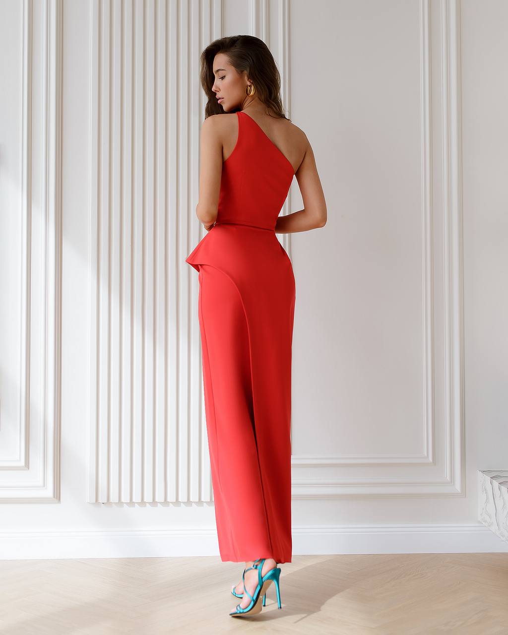 Red maxi dress “Brateja”