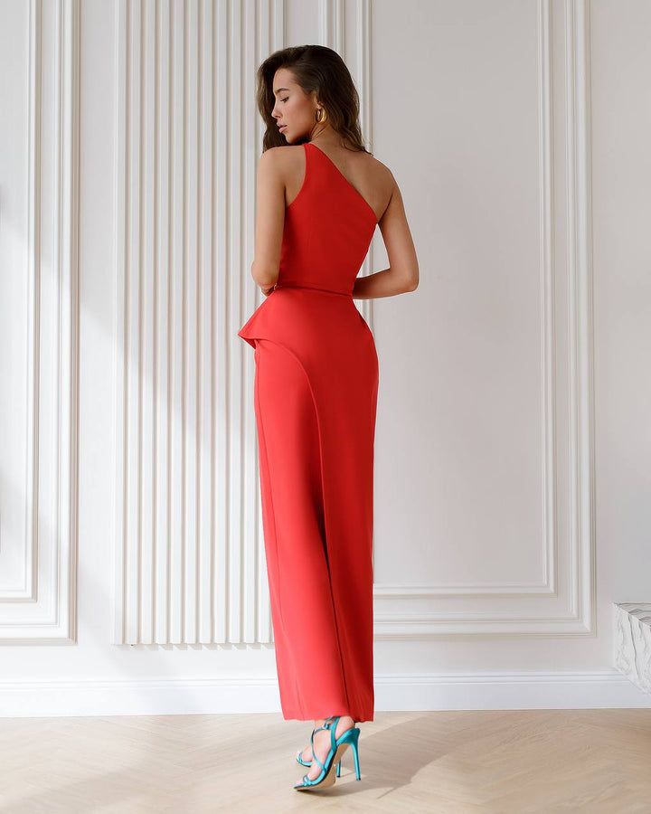 Red maxi dress “Brateja”