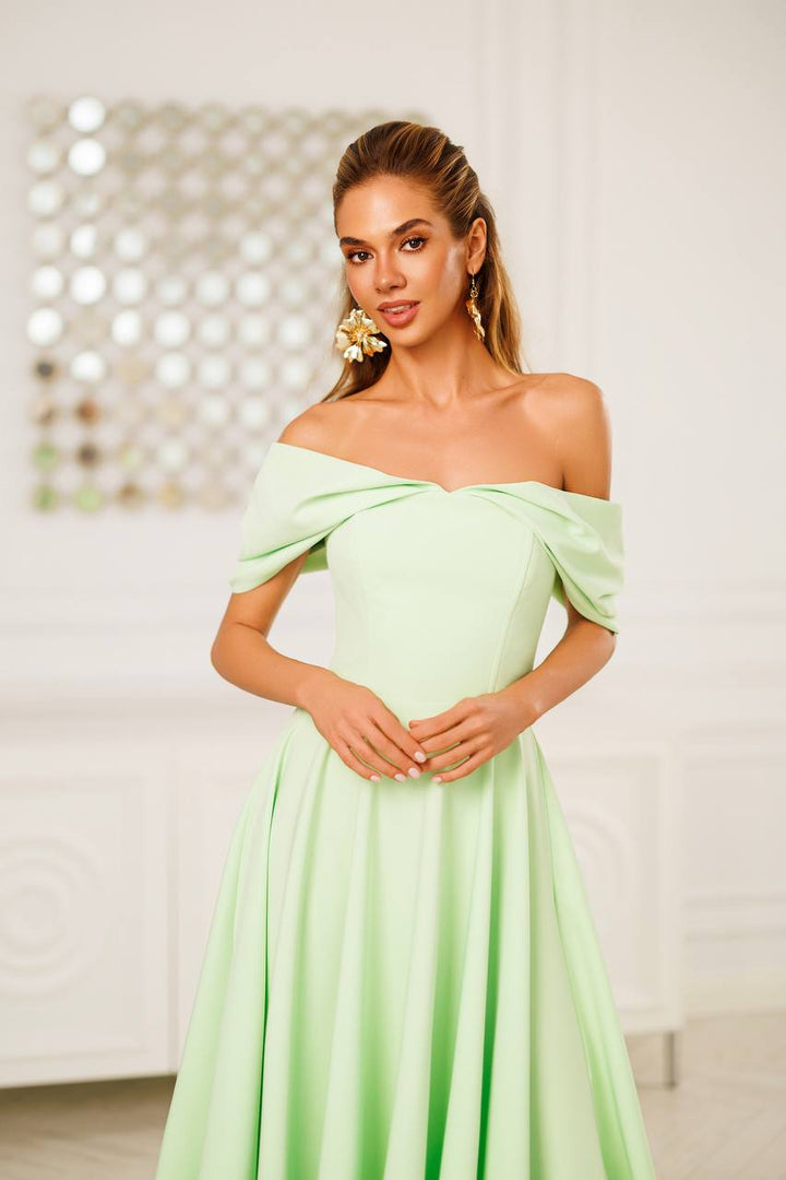 Olive color dress “Domeja”