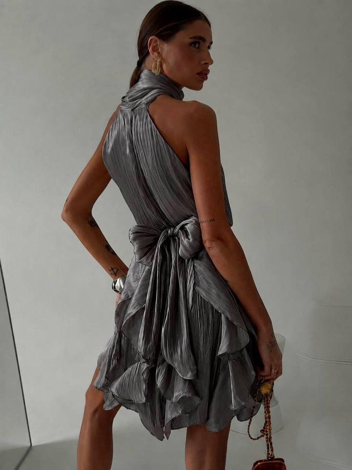 Steel grey dress “Noelle”