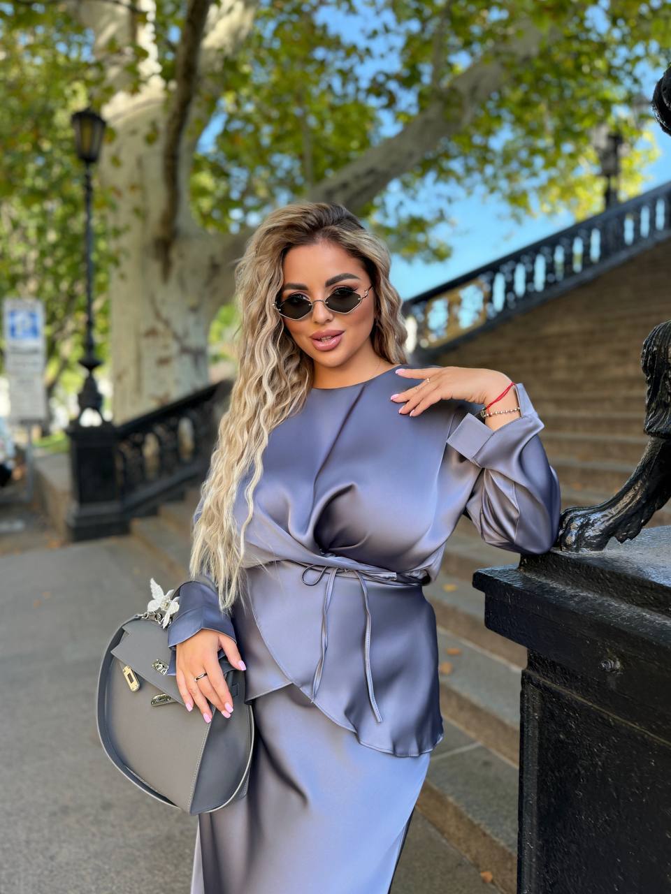 2 pieces purple set “Dalija”