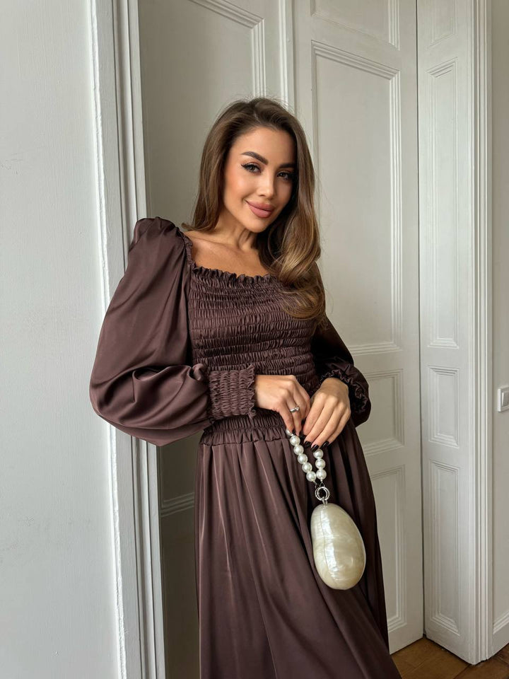 Ruda maxi suknelė "Celeste"