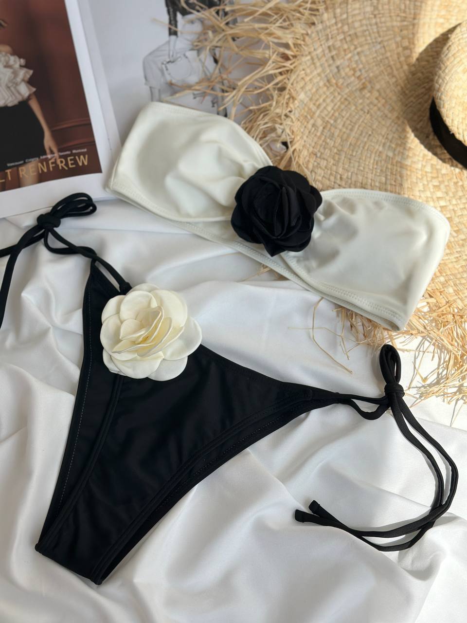 Black and white swimsuit “Fleda”