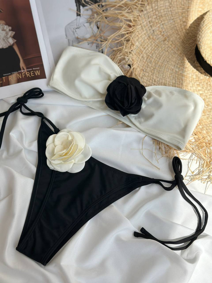 Black and white swimsuit “Fleda”