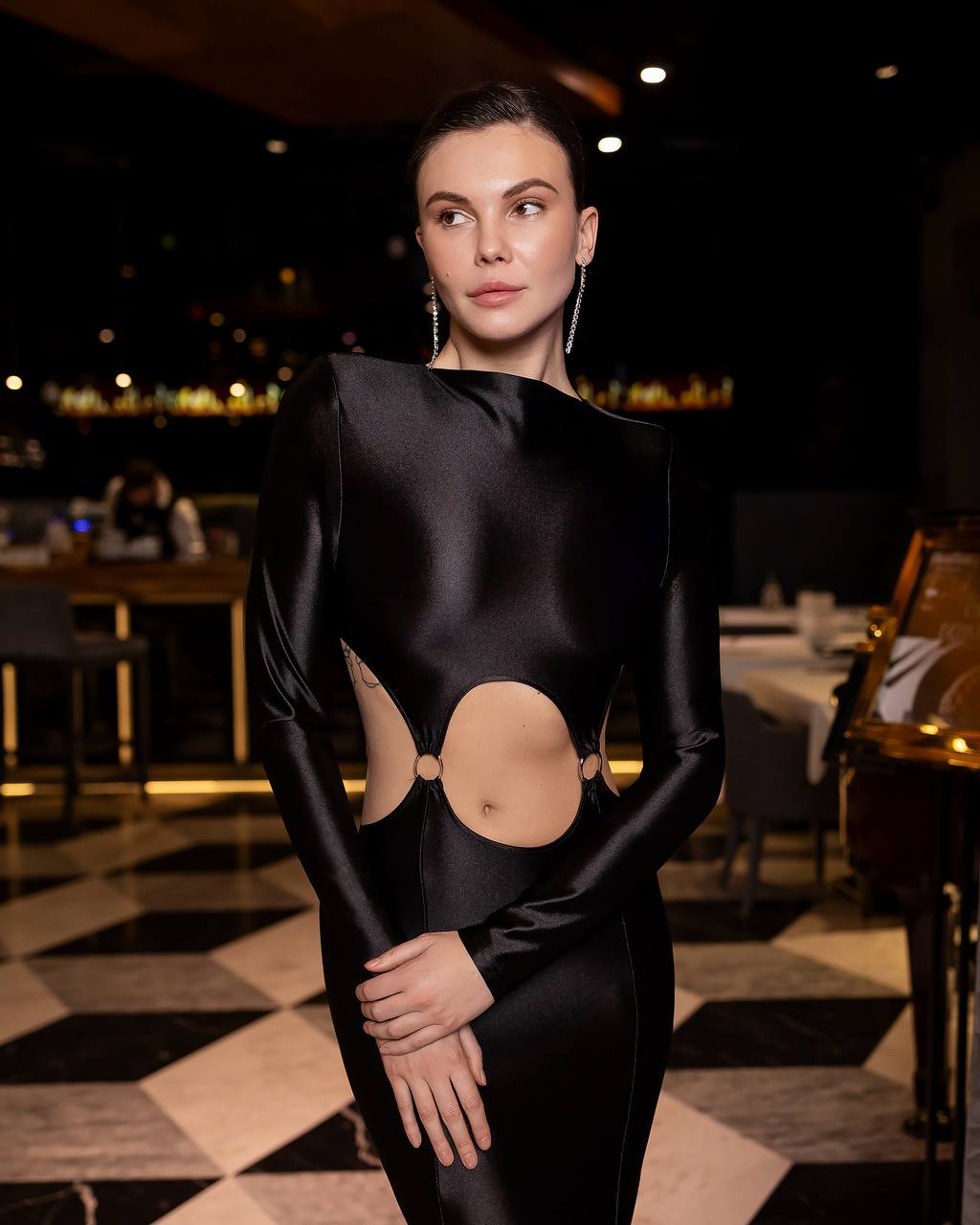 Black maxi dress “Aura”