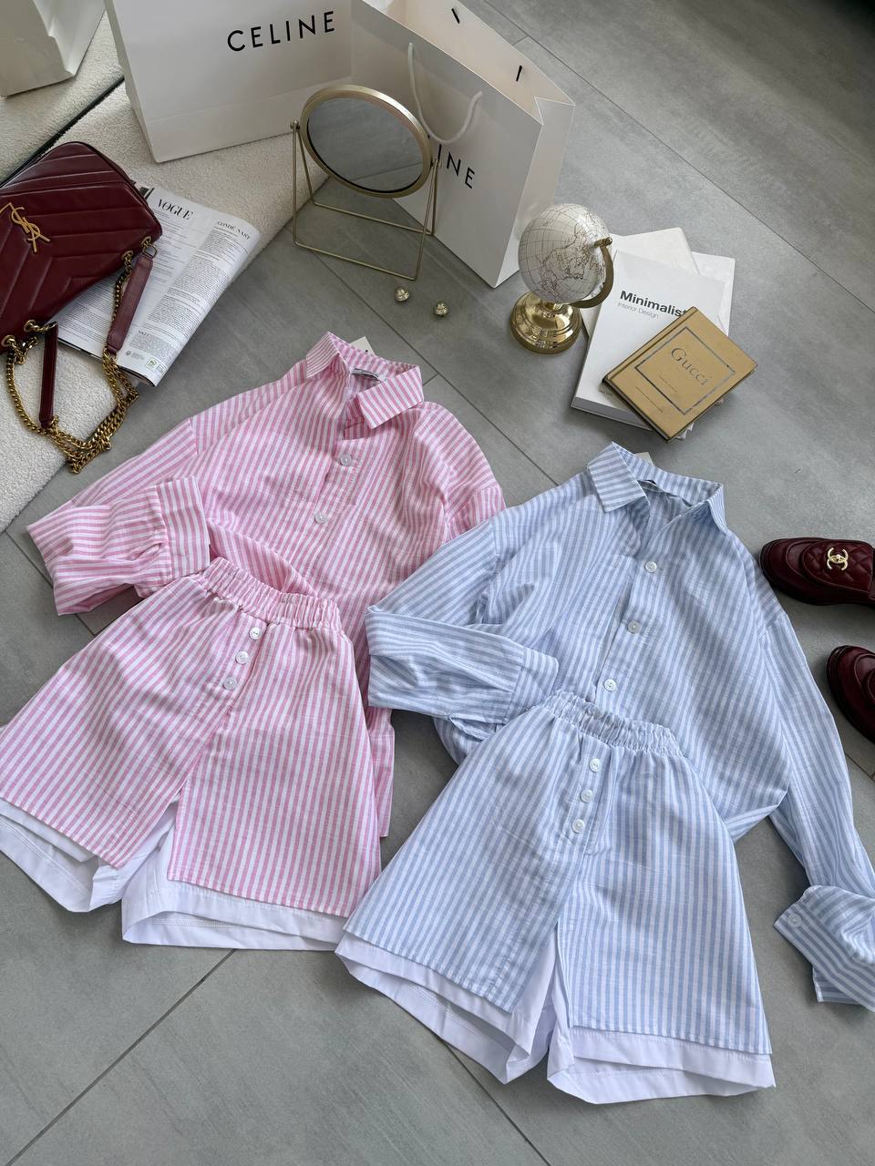 Blue cotton set “Muja”