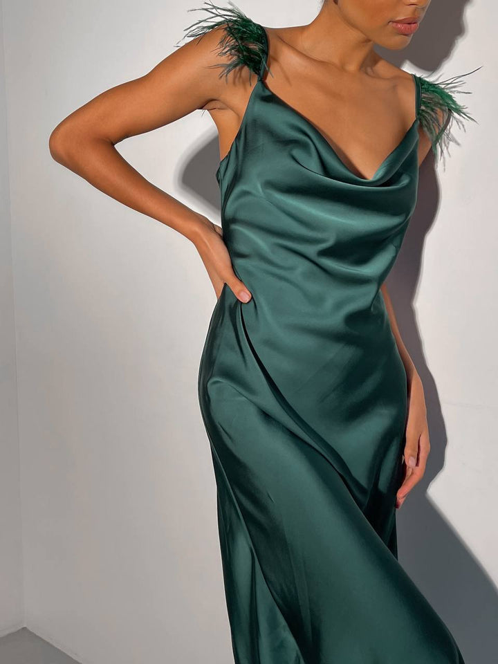 Emerald dress “Viata”