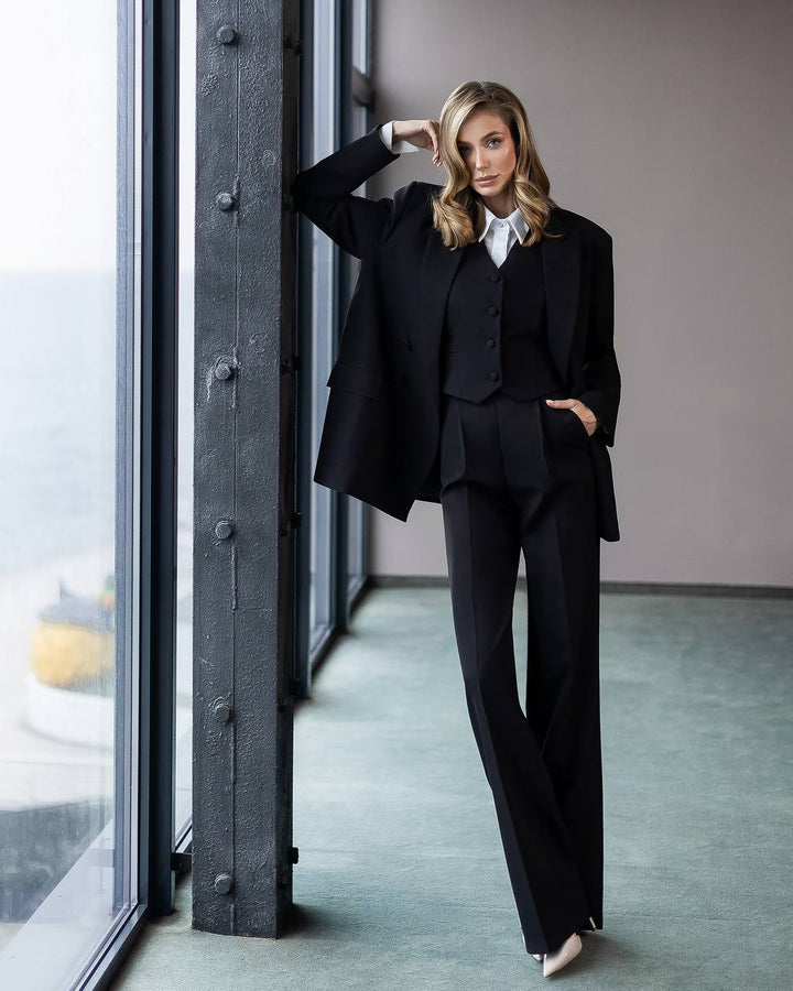 Black three piece suit "Ultra classy"