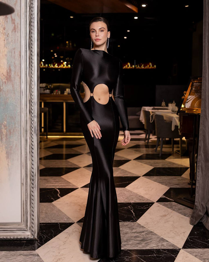 Black maxi dress “Aura”