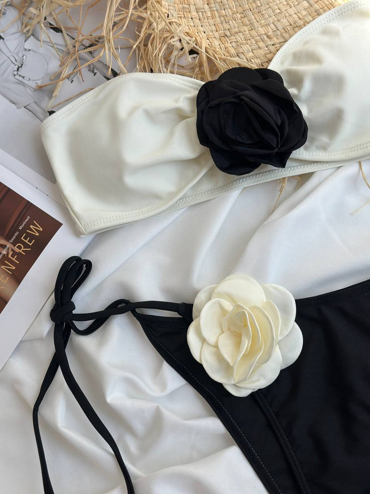 Black and white swimsuit “Fleda”