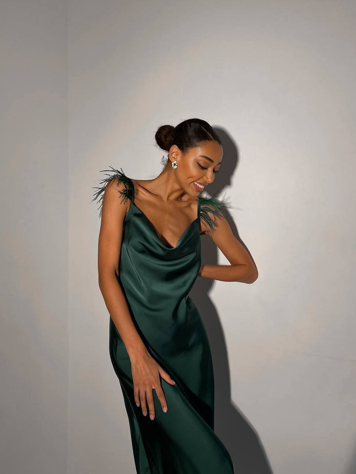 Emerald dress “Viata”