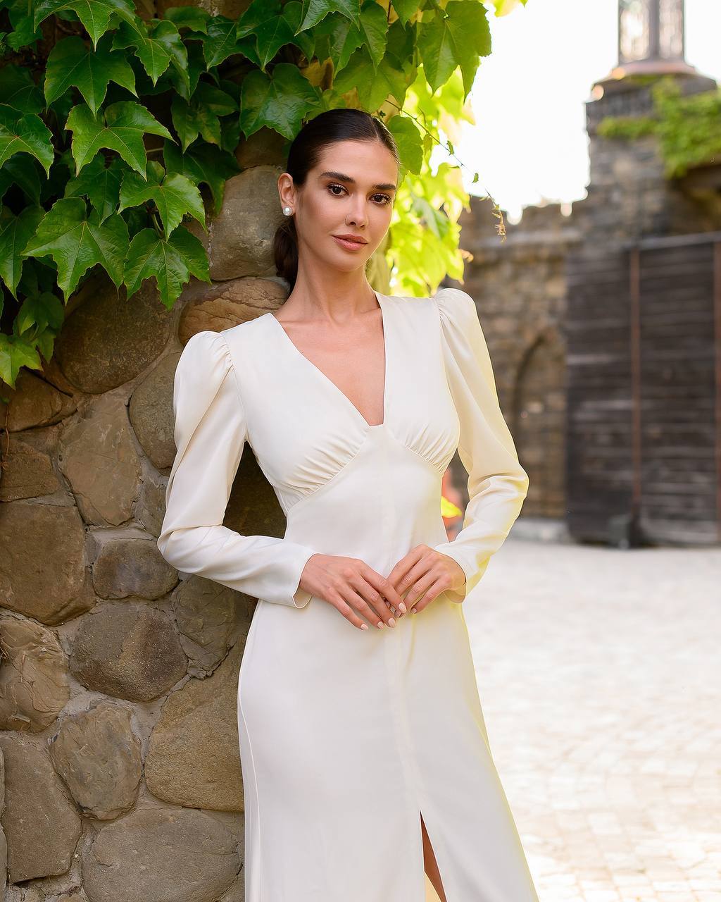 Cream color long dress “Ivory”