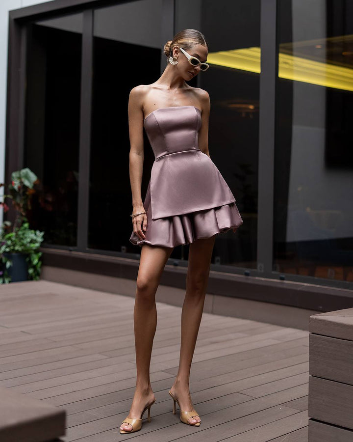 2 pieces brown dress “Lumia”