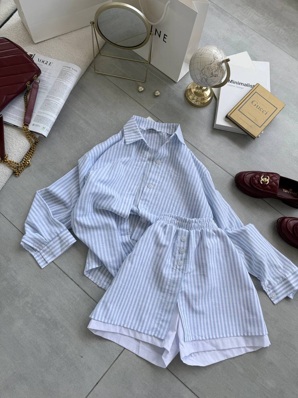 Blue cotton set “Muja”