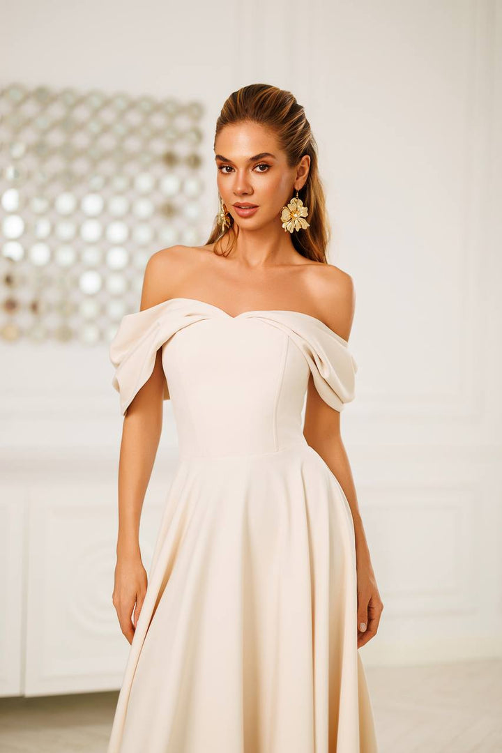 Beige color dress “Domeja”