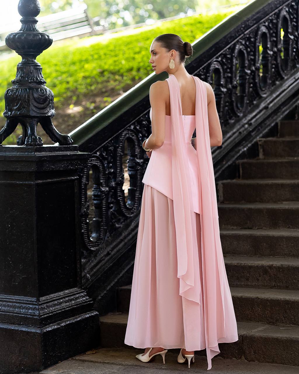 3 pieces set pink dress “Nitena”