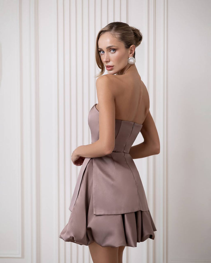 2 pieces brown dress “Lumia”