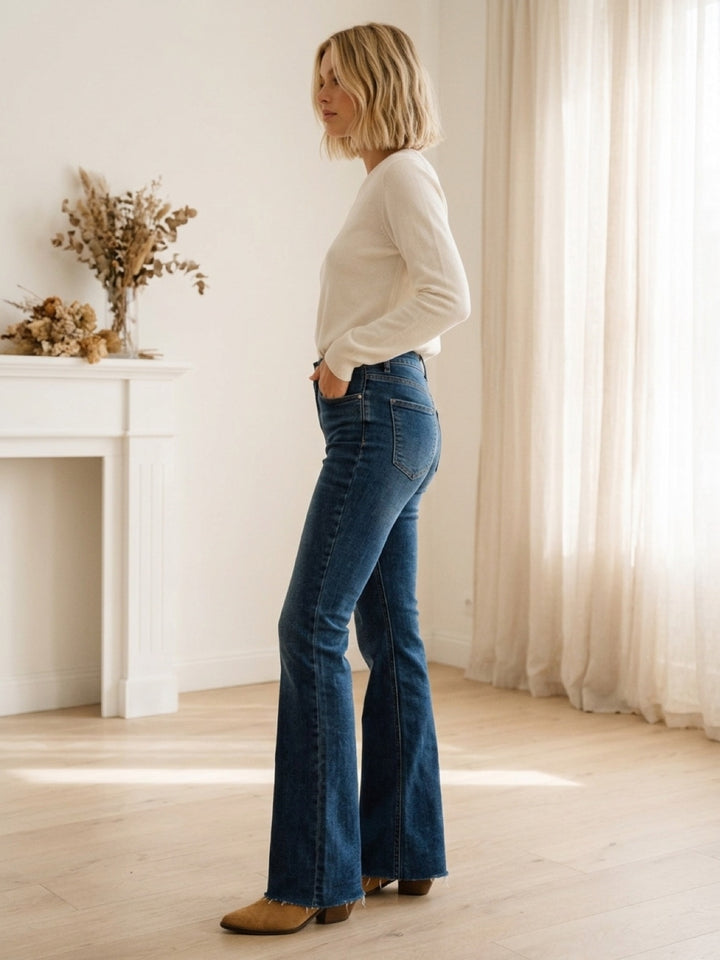 Blue flared jeans “Comfy”