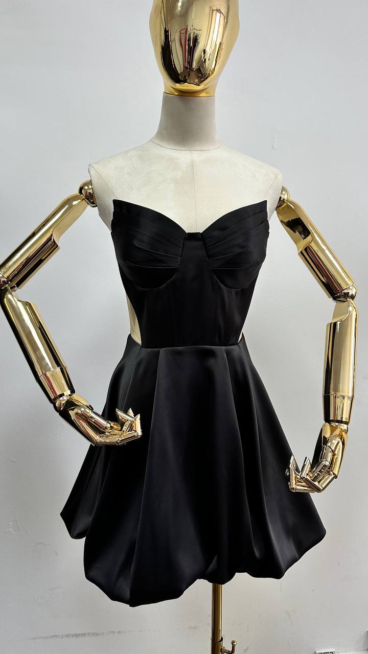 Black mini corset dress “Obeta”
