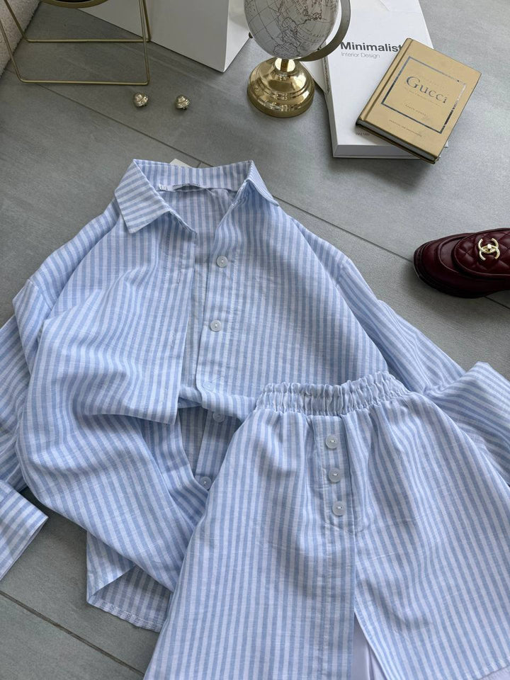 Blue cotton set “Muja”