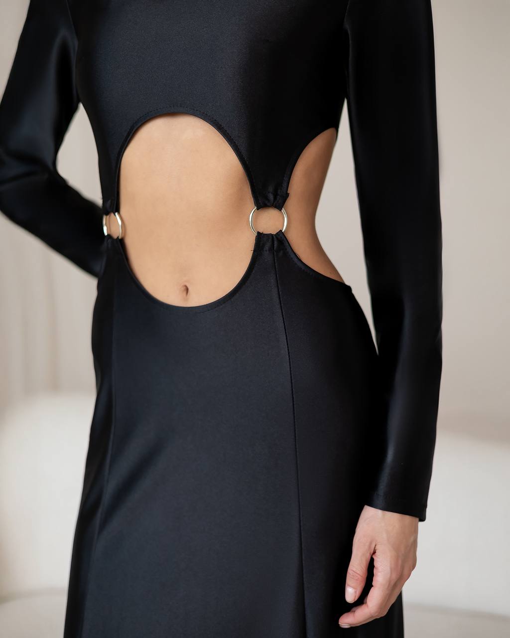 Black maxi dress “Aura”
