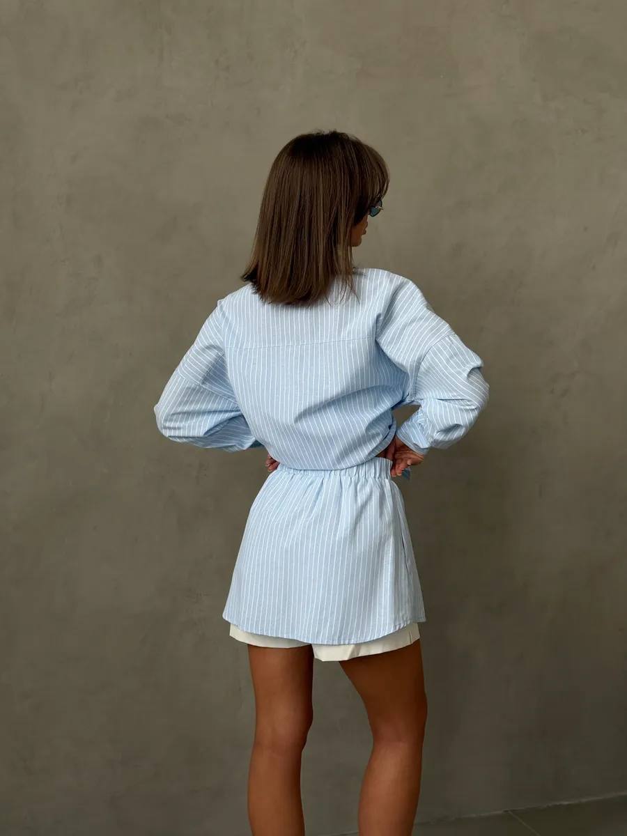 Blue cotton set “Muja”
