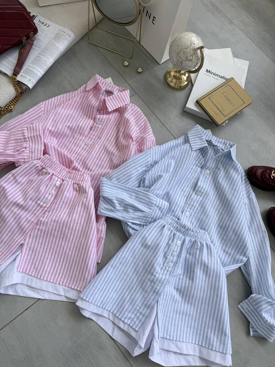Blue cotton set “Muja”