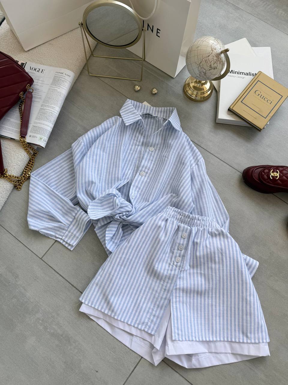 Blue cotton set “Muja”