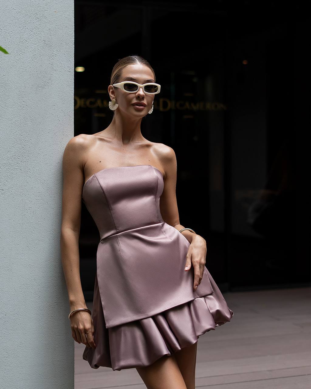 2 pieces brown dress “Lumia”