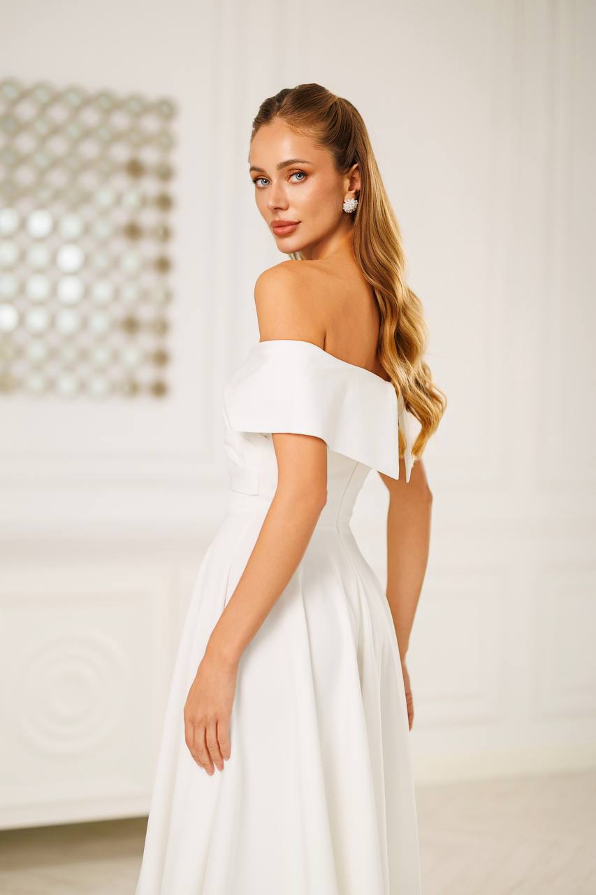 White midi dress “Santara”