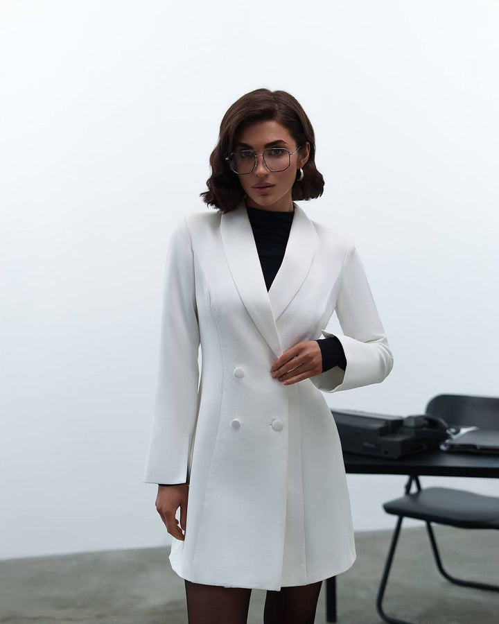 White blazer dress “Matida”