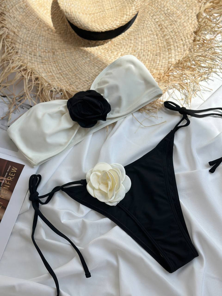 Black and white swimsuit “Fleda”