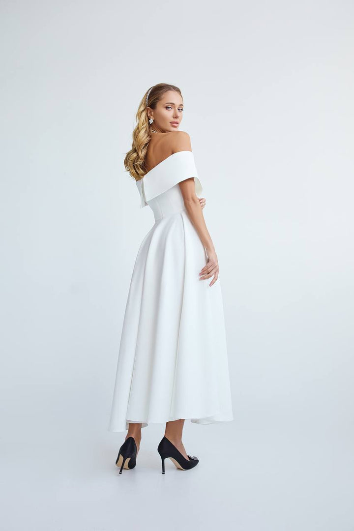 White midi dress “Santara”