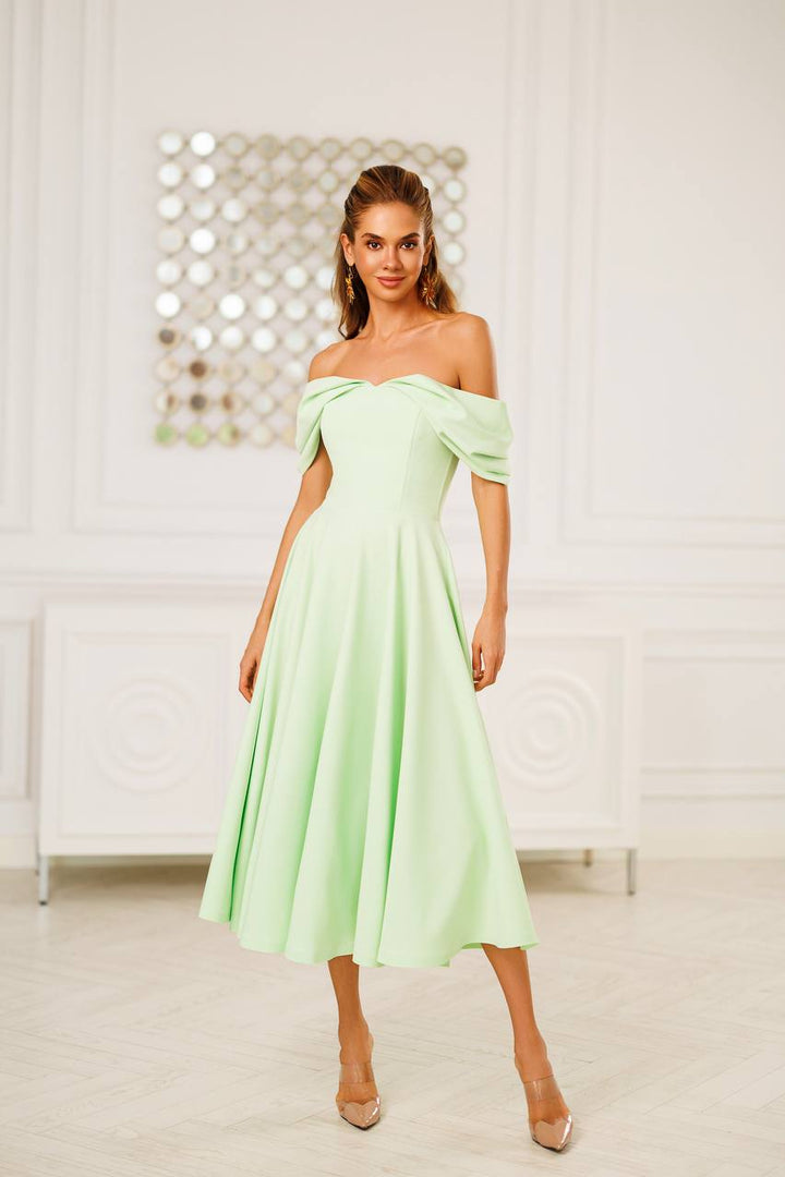 Olive color dress “Domeja”