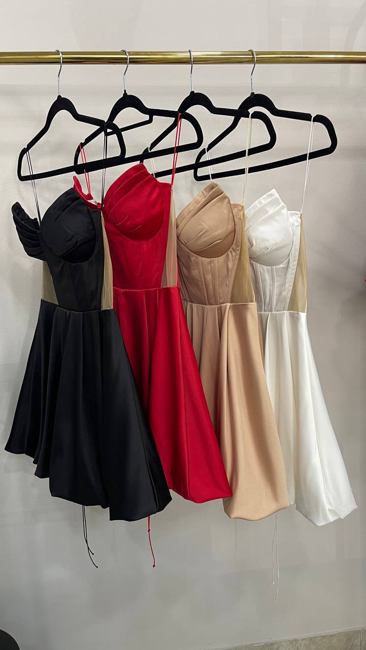 Red mini corset dress “Obeta”