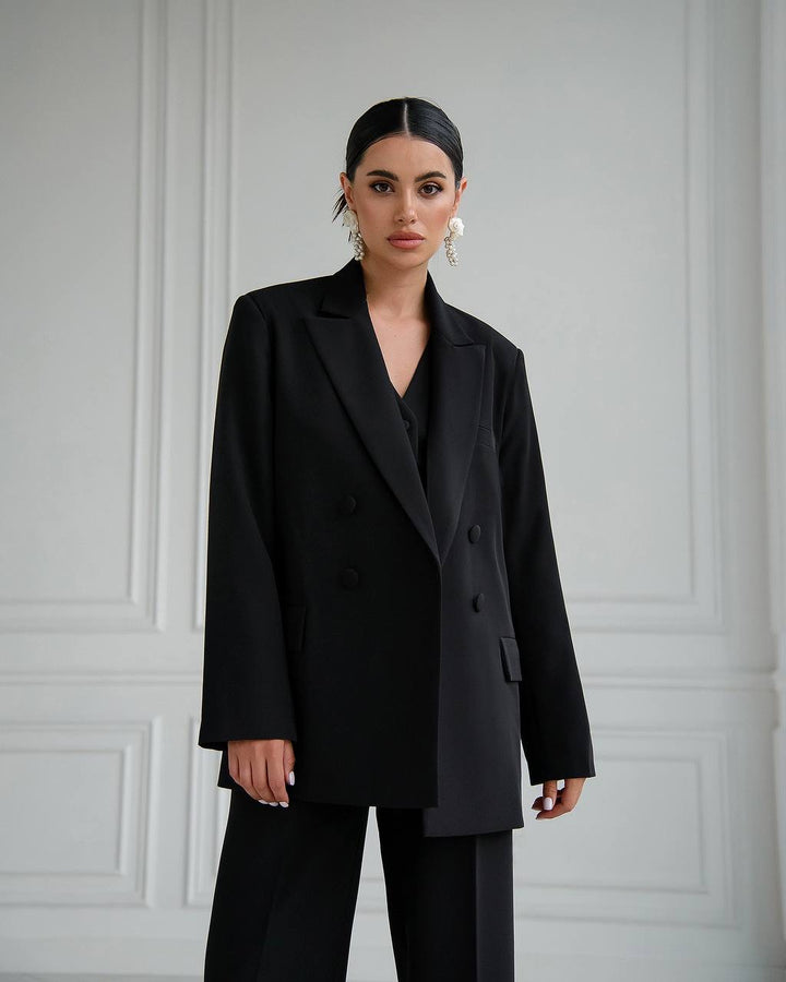 Black three piece suit "Ultra classy"