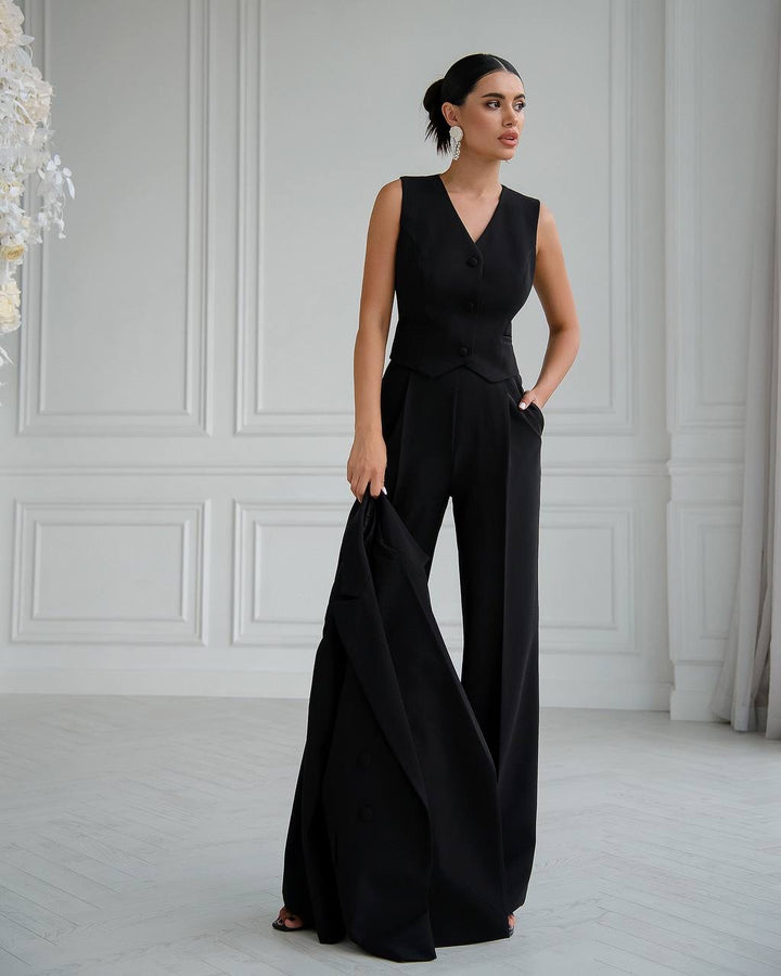 Black three piece suit "Ultra classy"