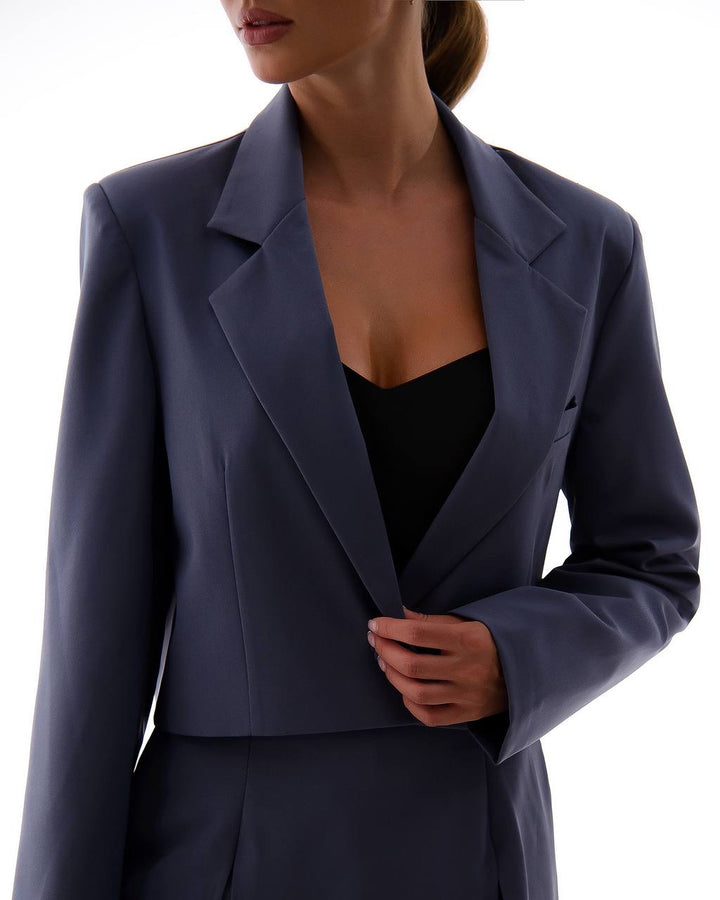Skirt and jacket suit "Blue classic"