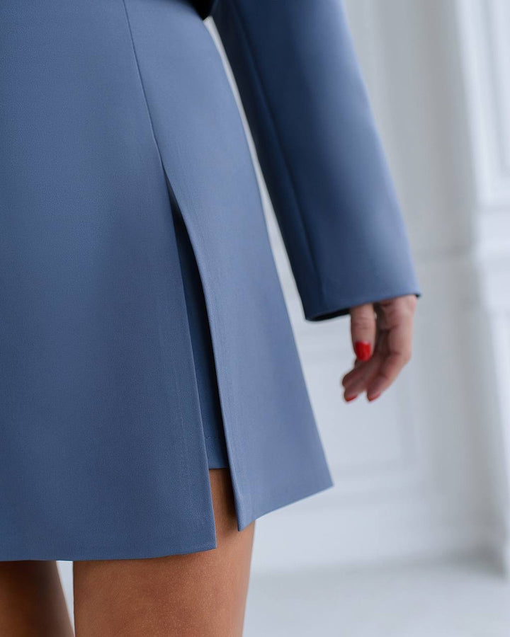 Skirt and jacket suit "Blue classic"
