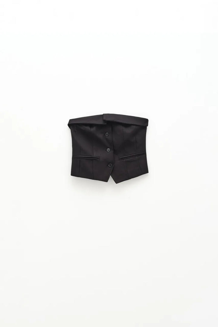 Black blouse "Bandeau top"