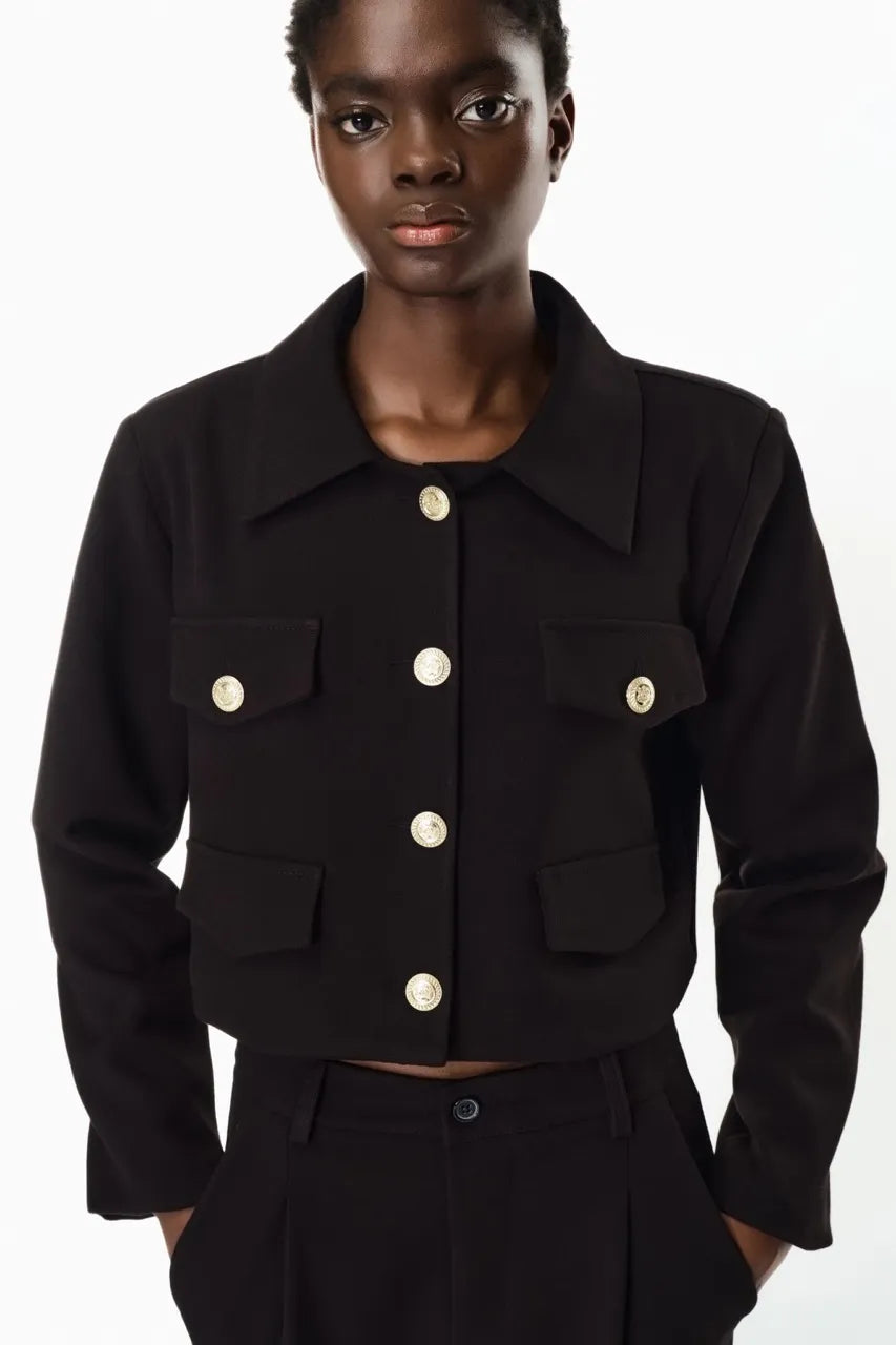 Black jacket "Gold buttons"