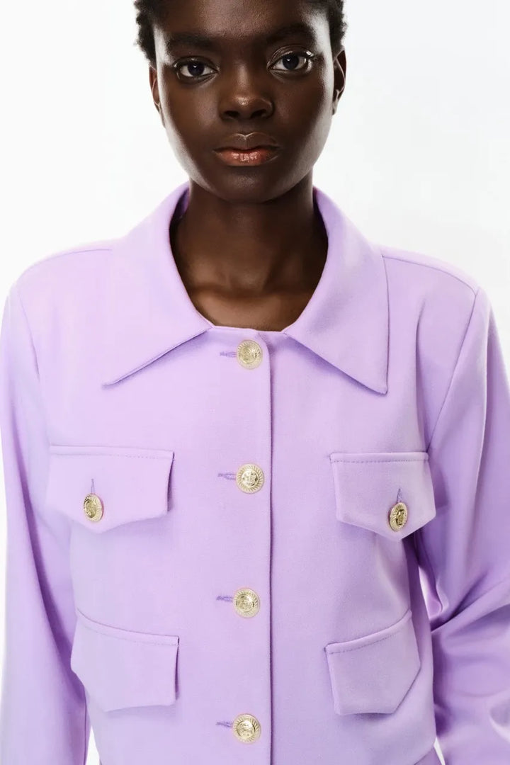 Purple jacket "Gold buttons"